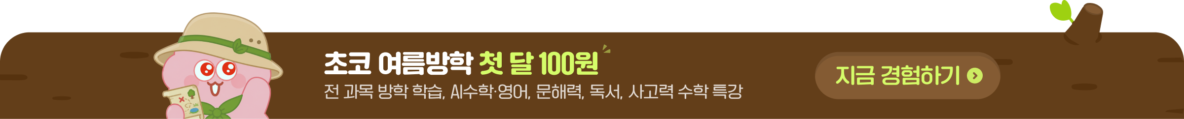 초코 여름방학 첫 달 100원